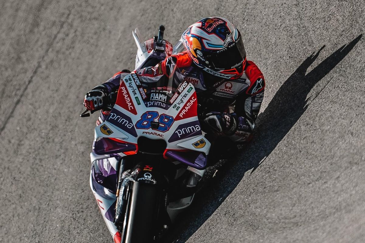 Jorge Martin saat berlaga pada MotoGP Portugal 2023 di Sirkuit Portimao