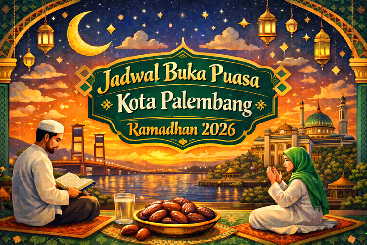 Jadwal Buka Puasa Kota Palembang Hari Ini, 23 Februari 2026,  Jam Berapa Azan Maghrib?
