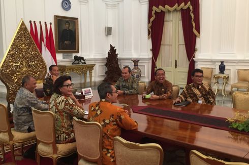 Jokowi Terima Pimpinan KPK di Istana