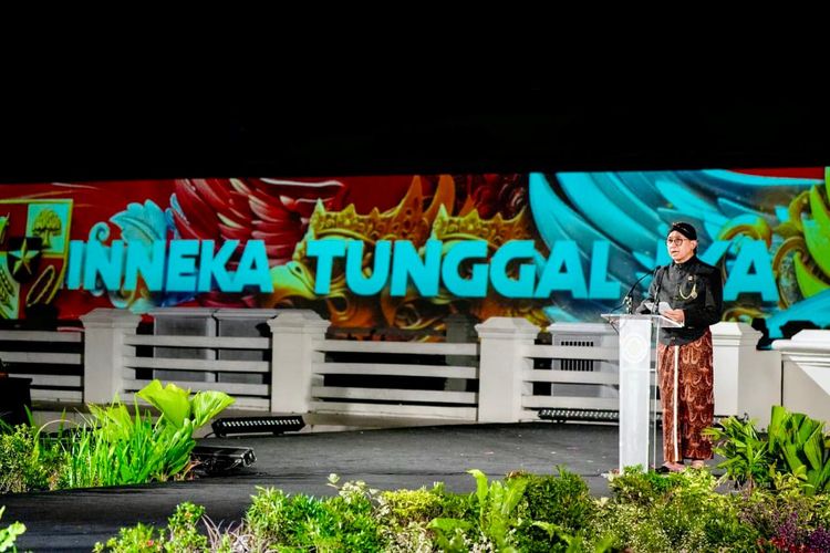 Menteri Kebudayaan Fadli Zon saat menghadiri acara Hari Kebudayaan 2025: Merayakan Keberagaman, Menguatkan Jati Diri Bangsa di Benteng Vredeburg, Kota Yogyakarta, Kamis (16/10/2025).