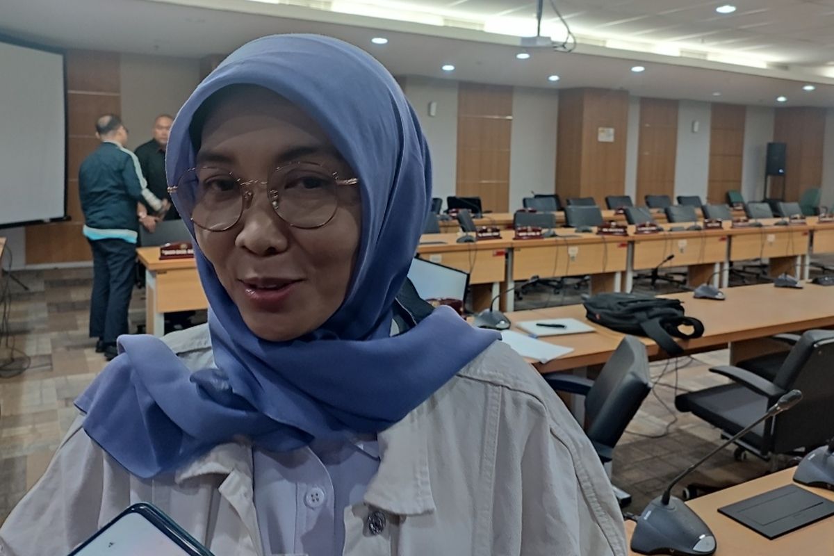Pelaksana tugas (Plt) Kepala Dinas Kesehatan DKI Jakarta, Ani Ruspitawati  di Gedung DPRD DKI Jakarta pada Rabu (29/3/2023). 