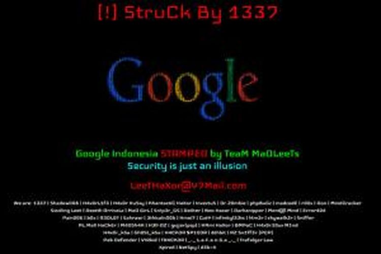 Laman Google Indonesia 