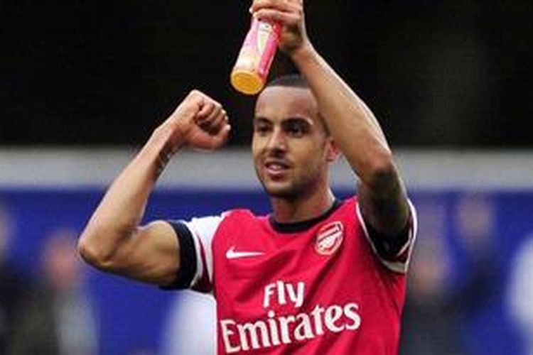 Pemain sayap Arsenal, Theo Walcott.