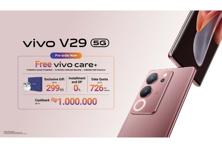 Penawaran menarik preorder vivo V29. 