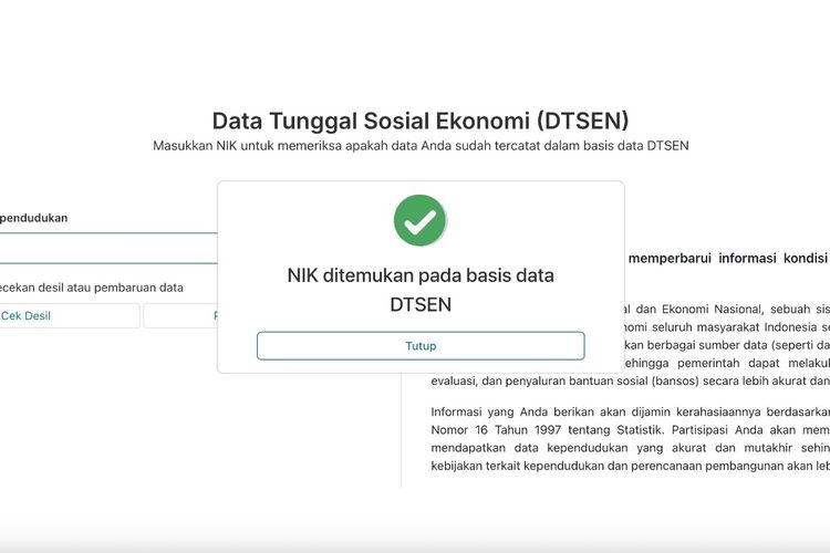 Cara Sanggah Desil dan Perbarui Data DTSEN Lewat HP, Siapkan Dokumen Ini