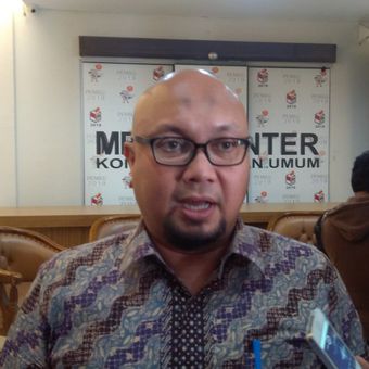 Komisioner Komisi Pemilihan Umum RI (KPU) Ilham Saputra di Jakarta, Rabu (31/1/2018).