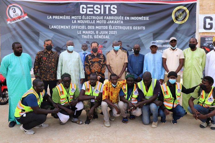 Motor listrik Gesits coba masuk ke pasar Senegal