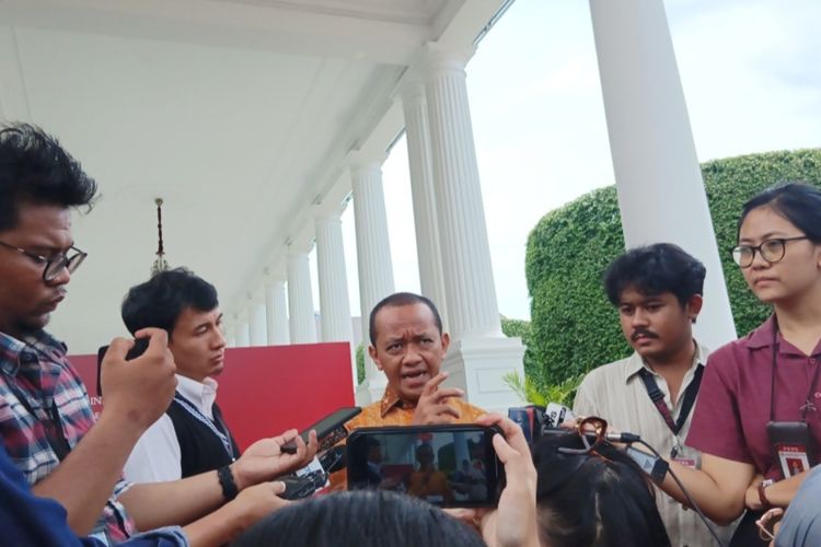 Menteri Investasi/Kepala BKPM Bahlil Lahadalia di Istana Kepresidenan, Jakarta, Senin (8/4/2024).