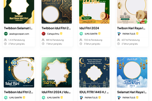 100 Link Download Twibbon Idul Fitri 2024 dan Cara Bikin Sendiri 