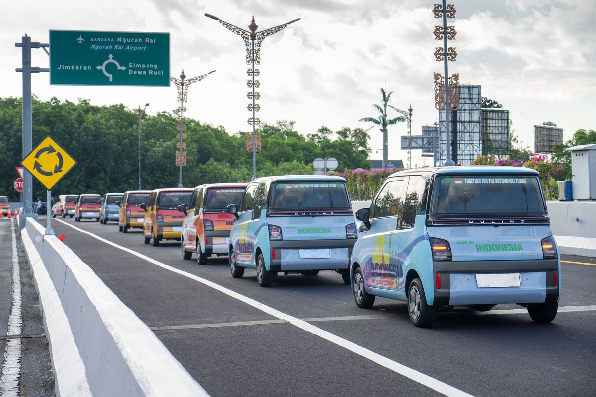 Sebanyak 300 unit Wuling Air ev telah tiba di Bali