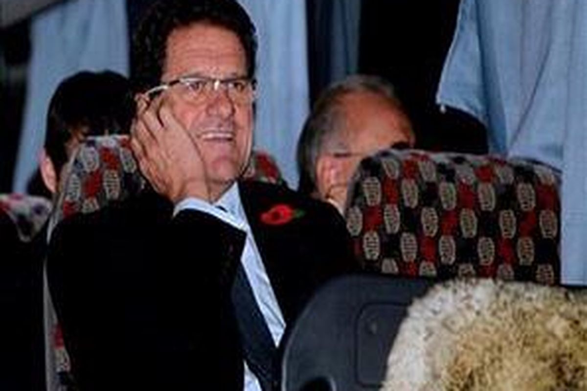 Pelatih timnas Inggris, Fabio Capello.