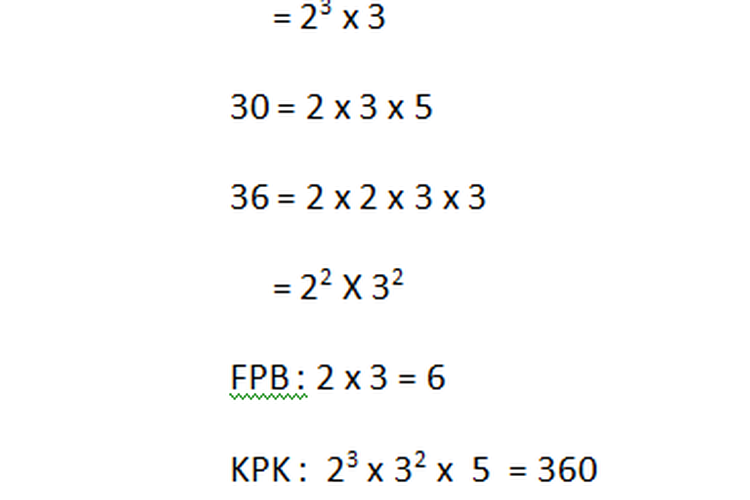 Tentukan kpk dan fpb dari 30 dan 35....