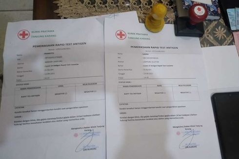 Jual Surat Antigen Palsu, 4 Pemuda Ditangkap Saat 