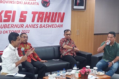 PDI-P DKI Jakarta: Dari 23, Hanya 5 Janji Kampanye Anies yang Terealisasi