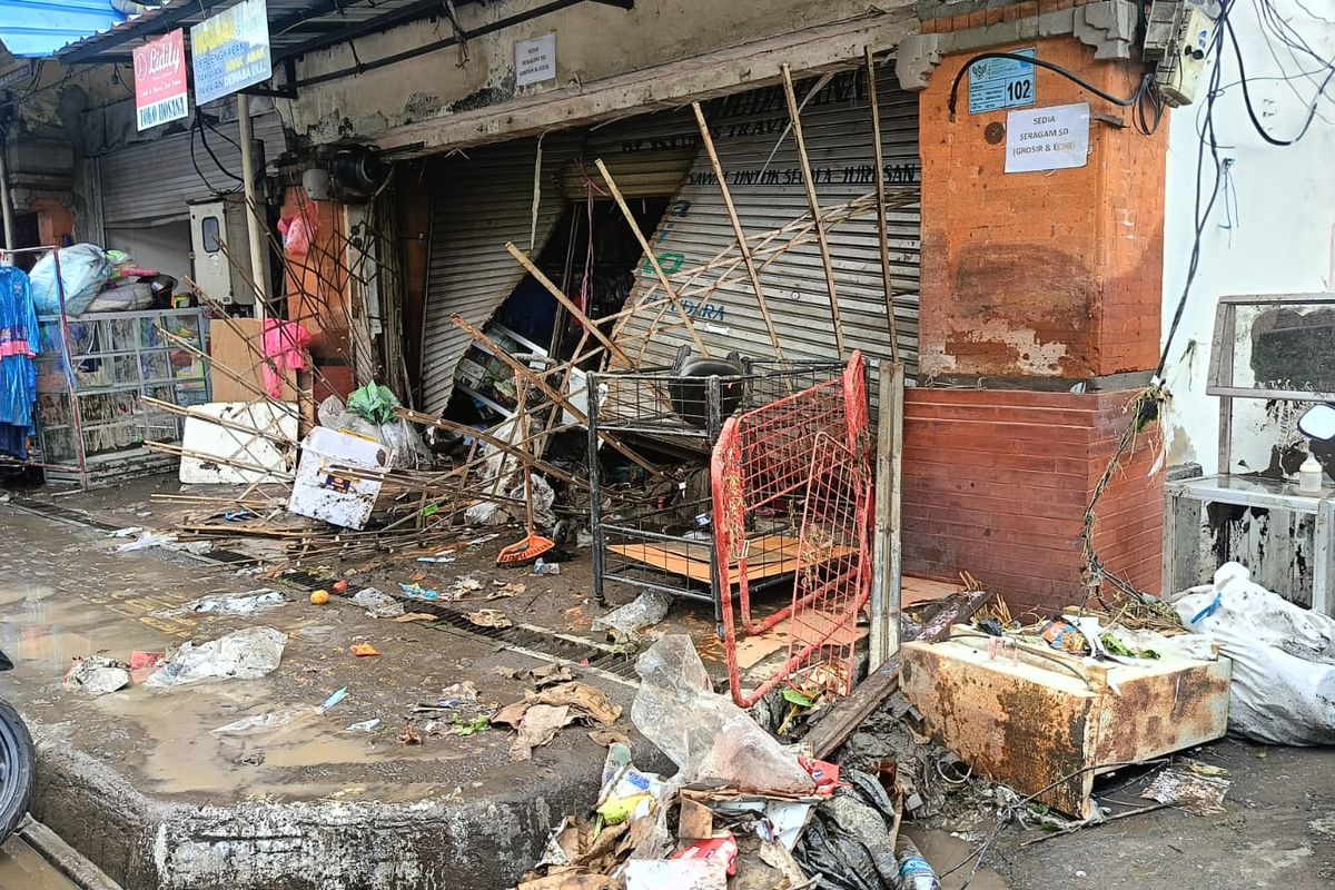 Kondisi dampak banjir di Denpasar, Bali pada Rabu (10/9/2025). 