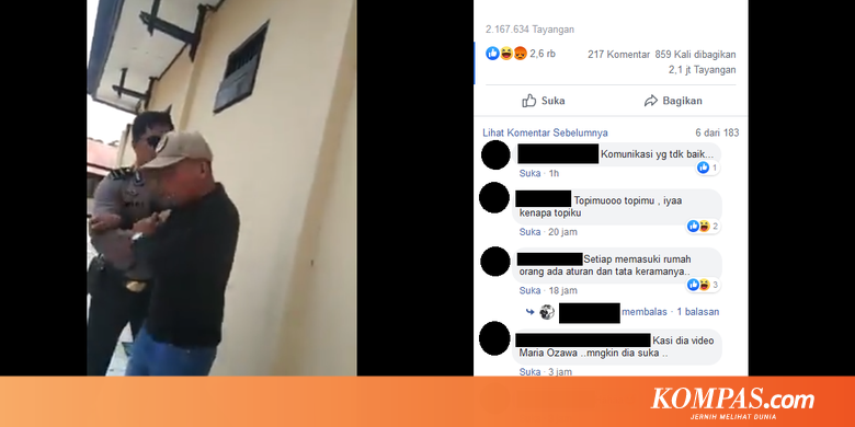 Viral Anggota Polisi Dorong Warga karena Pakai Topi Terbalik, Ini Kronologinya Halaman all - KOMPAS.com