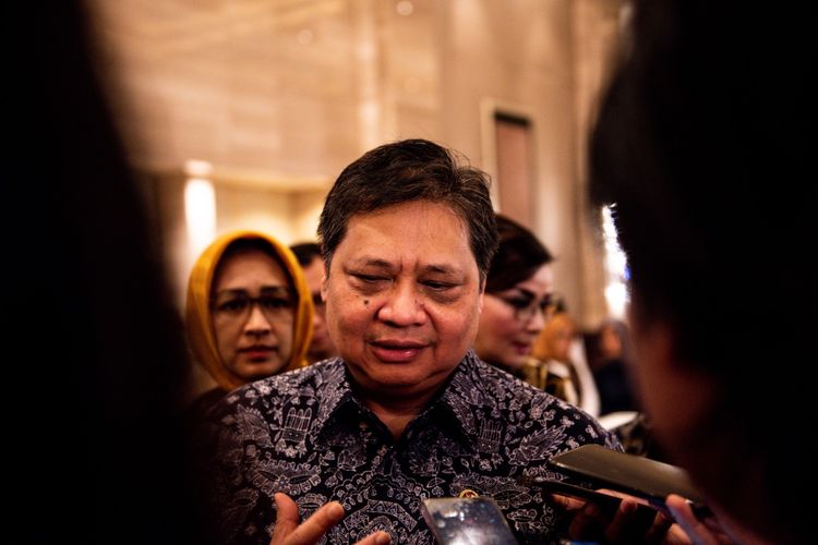 Menteri Koordinator Bidang Perekonomian Airlangga Hartarto di Jakarta, Rabu (4/3/2020). 