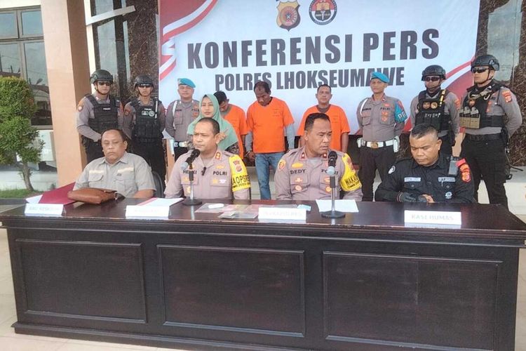 Sebanyak tiga warga Kota Lhokseumawe, Provinsi Aceh, ditangkap karena membawa kabur enam Rohingya dari penampungan Eks Gedung Imigrasi, Kota Lhokseumawe, Jumat (8/12/2023).