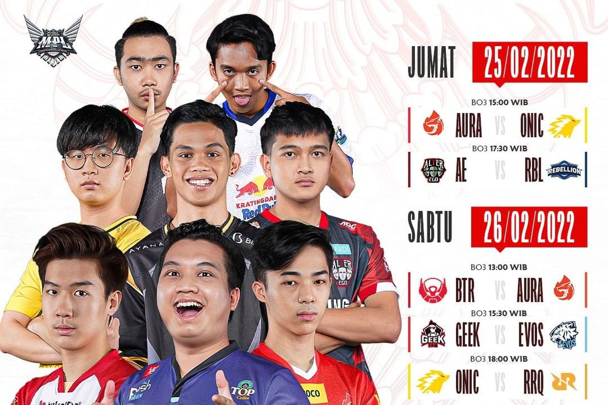 Jadwal MPL ID Season 9 Minggu Kedua.