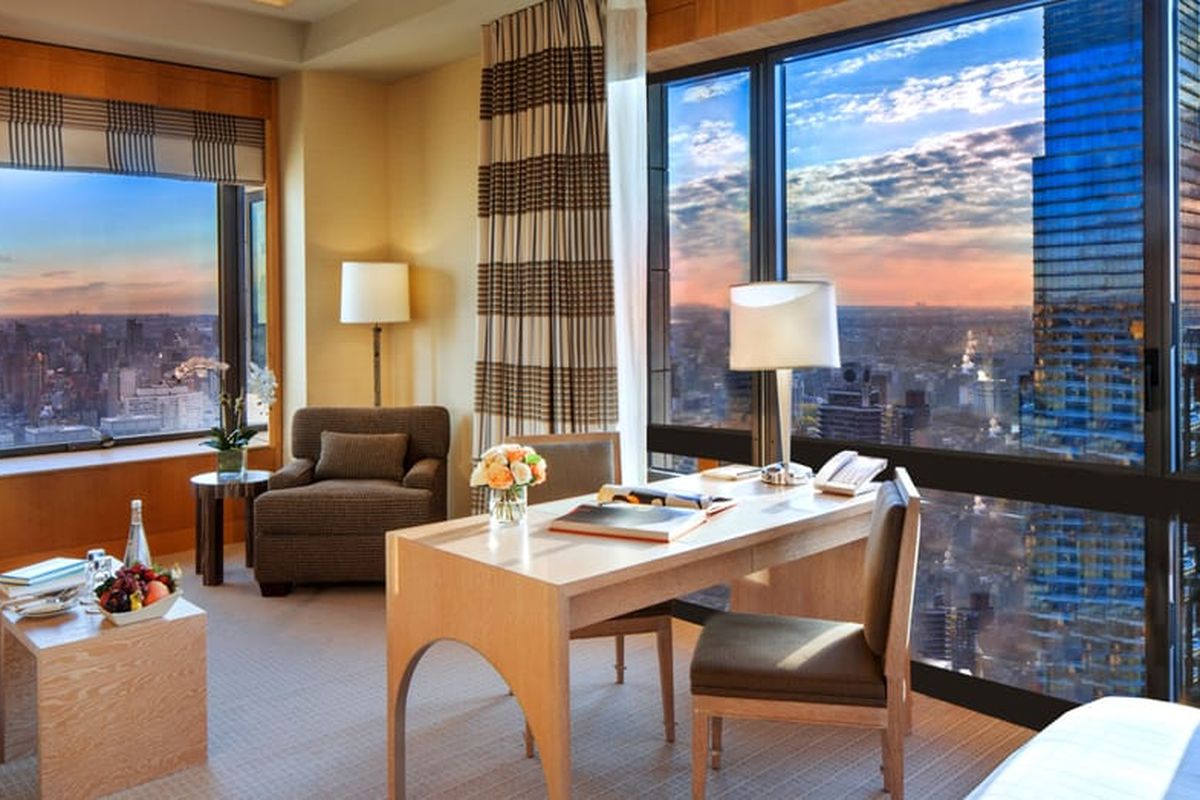 Salah satu desain kamar di Hotel Four Seasons New York.