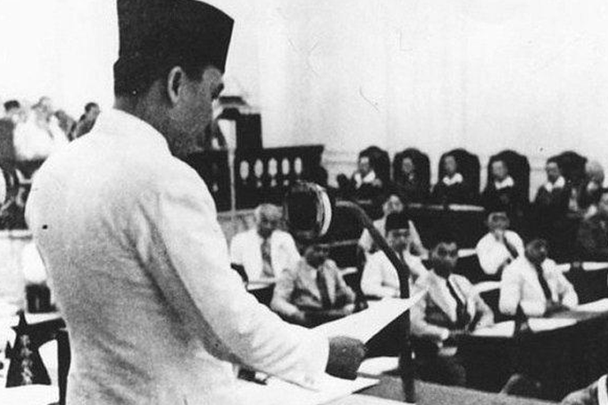 Pidato Soekarno dalam sidang BPUPKI. Sejarah Hari Lahir Pancasila: dari pidato Bung Karno hingga jadi hari libur nasional.