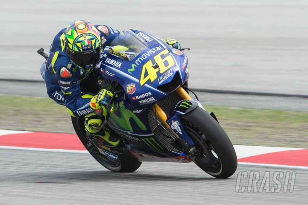 Valentino Rossi di Sirkuit Sepang, Malaysia, Jumat (27/10/2017).