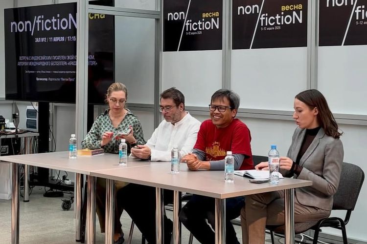 Hadiri Moscow Book Tour 2026, Eka Kurniawan Perkuat Eksistensi Sastra Indonesia di Panggung Global