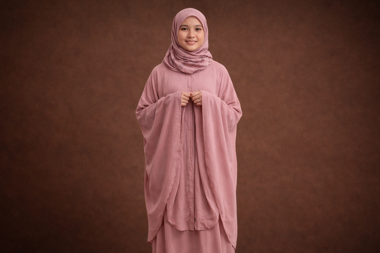 Mukena Abaya atau Terusan