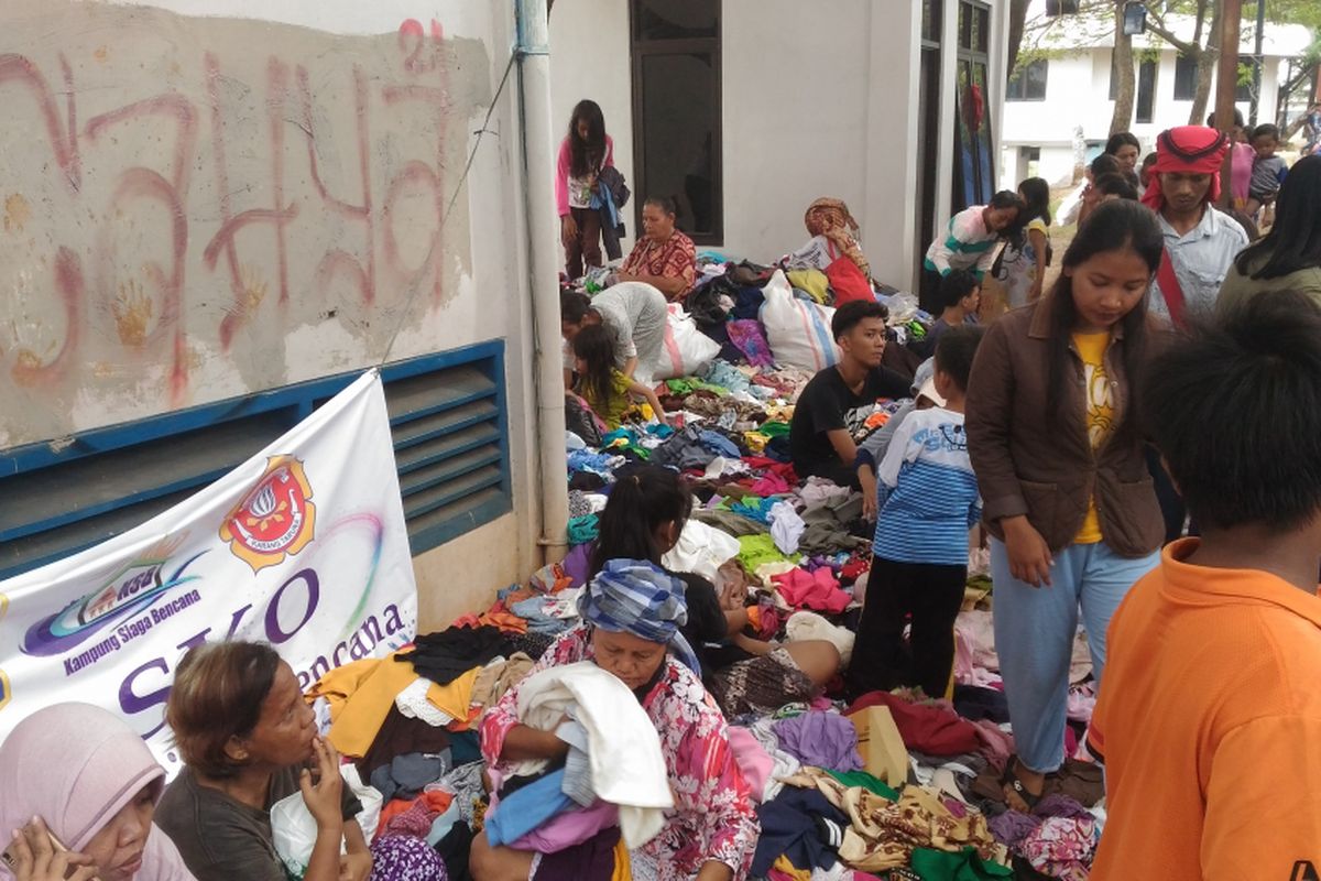 Suasana warga korban kebakaran di Pondok Bambu dan Cipinang Muara, Rabu (23/5?2018)