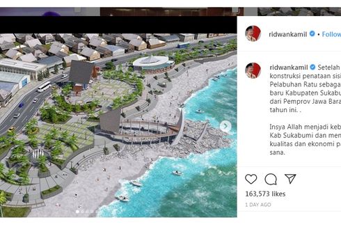 Ridwan Kamil Bakal Percantik Pantai Pelabuhan Ratu, Akan Ada Alun-alun yang Menghadap Laut
