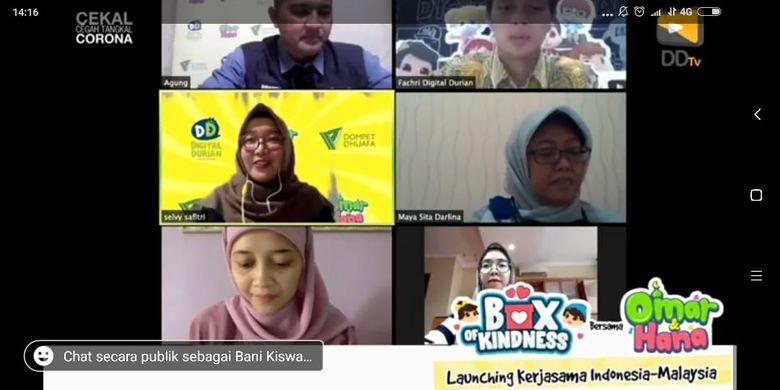 Di tengah pandemi Covid-19, Dompet Dhuafa bersama Omar & Hana menjalin kerja sama donasi kebaikan melalui Box of Kindness, dalam rangka membantu anak yatim dan duafa di Indonesia.