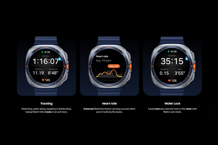 Samsung Galaxy Watch Ultra Titnaium Blue resmi di Indonesia.