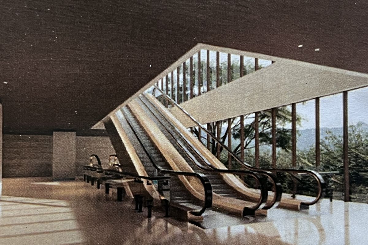 Lobby Back Entrance, Lantai Bawah I, Kantor Presiden, Ibu Kota Nusantara (IKN)