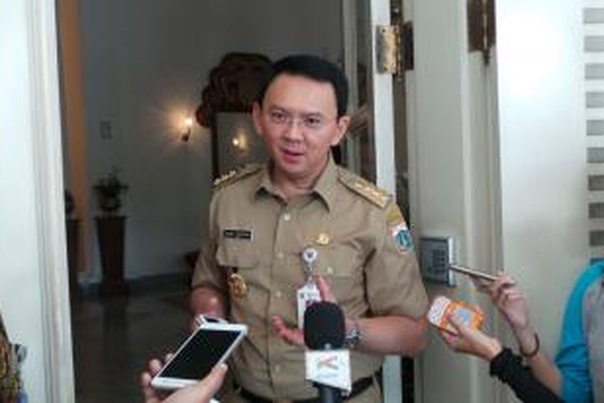 Gubernur DKI Jakarta Basuki Tjahaja Purnama di Balai Kota, Selasa (1/9/2015) pagi. 