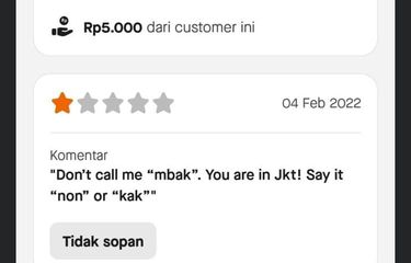 Viral soal Driver Diberi Bintang 1 karena Panggil Pelanggannya ...