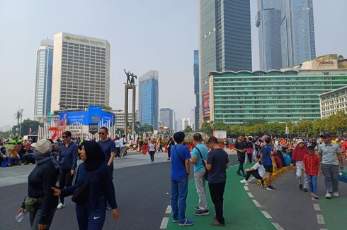 Banyak Warga ke CFD Tanpa Masker Meski Kualitas Udara Jakarta Terburuk di Dunia