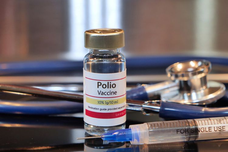 An illustration of Polio vaccine. 