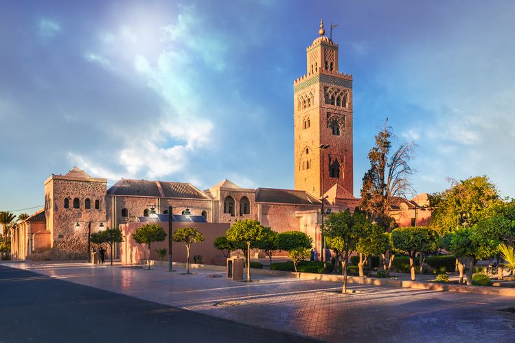 Masjid Koutoubia di Kota Marrakesh, Maroko