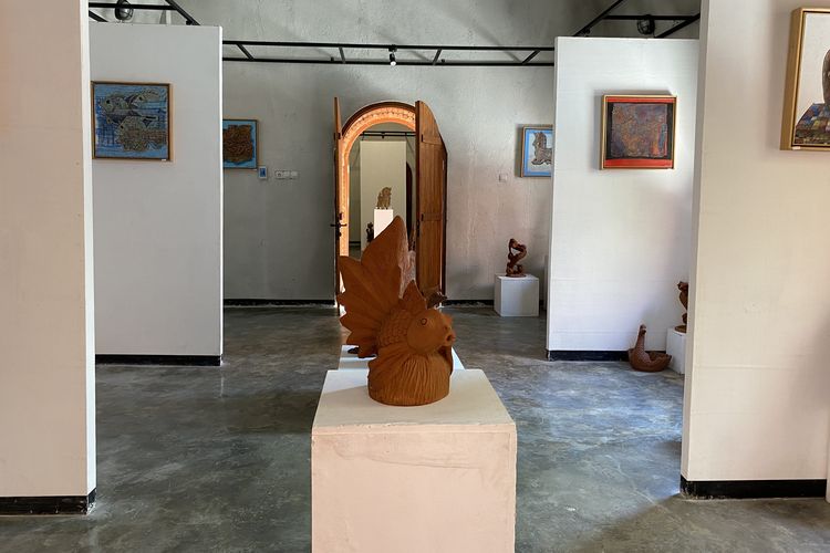 Ruang pameran di MuseumKu Gerabah, Kasongan, Bantul, Yogyakarta, Jumat (8/12/2023). 

