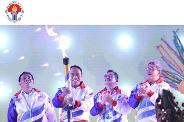 Menpora Zainudin Amali membuka Pekan Olahraga Pelajar Nasional (Popnas) XV 2019 di Jakarta