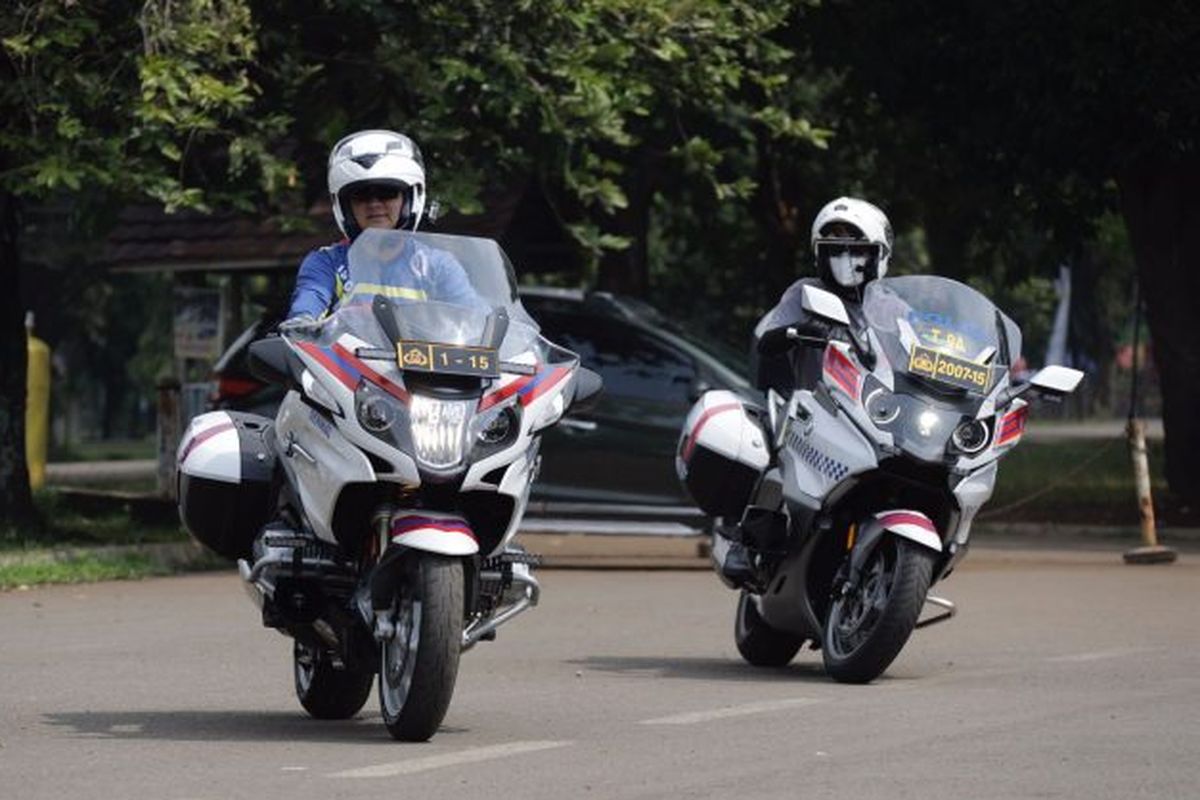 Kakorlantas Test Drive Kendaraan Bermotor PJR Taman Lalu Lintas Cibubur