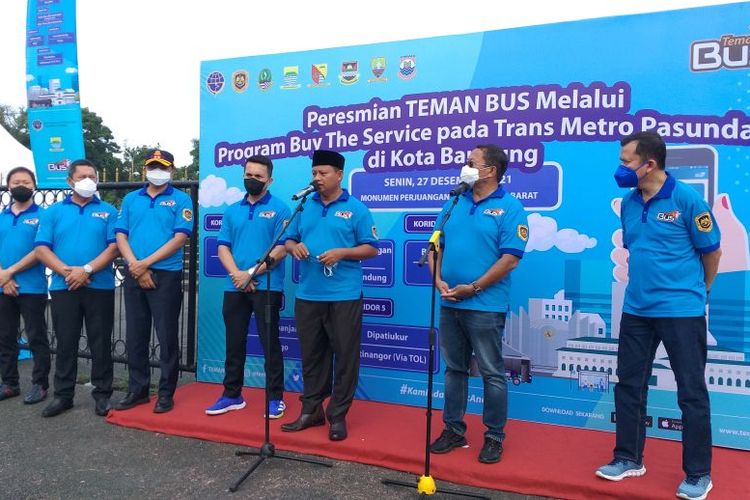 Peresmian Trans Metro Pasundan oleh Kemenhub dan Wakil Gubernur Jawa Barat, Senin (27/12/2021)