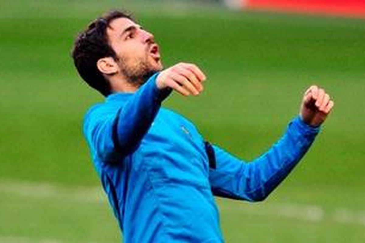 Gelandang Barcelona, Cesc Fabregas.