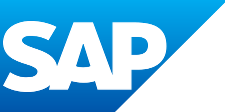 Logo SAP SE, perusahaan perangkat lunak asal Jerman yang harus membayar denda Rp 3,4 triliun karena suap pejabat di beberapa negara, termasuk Indonesia.