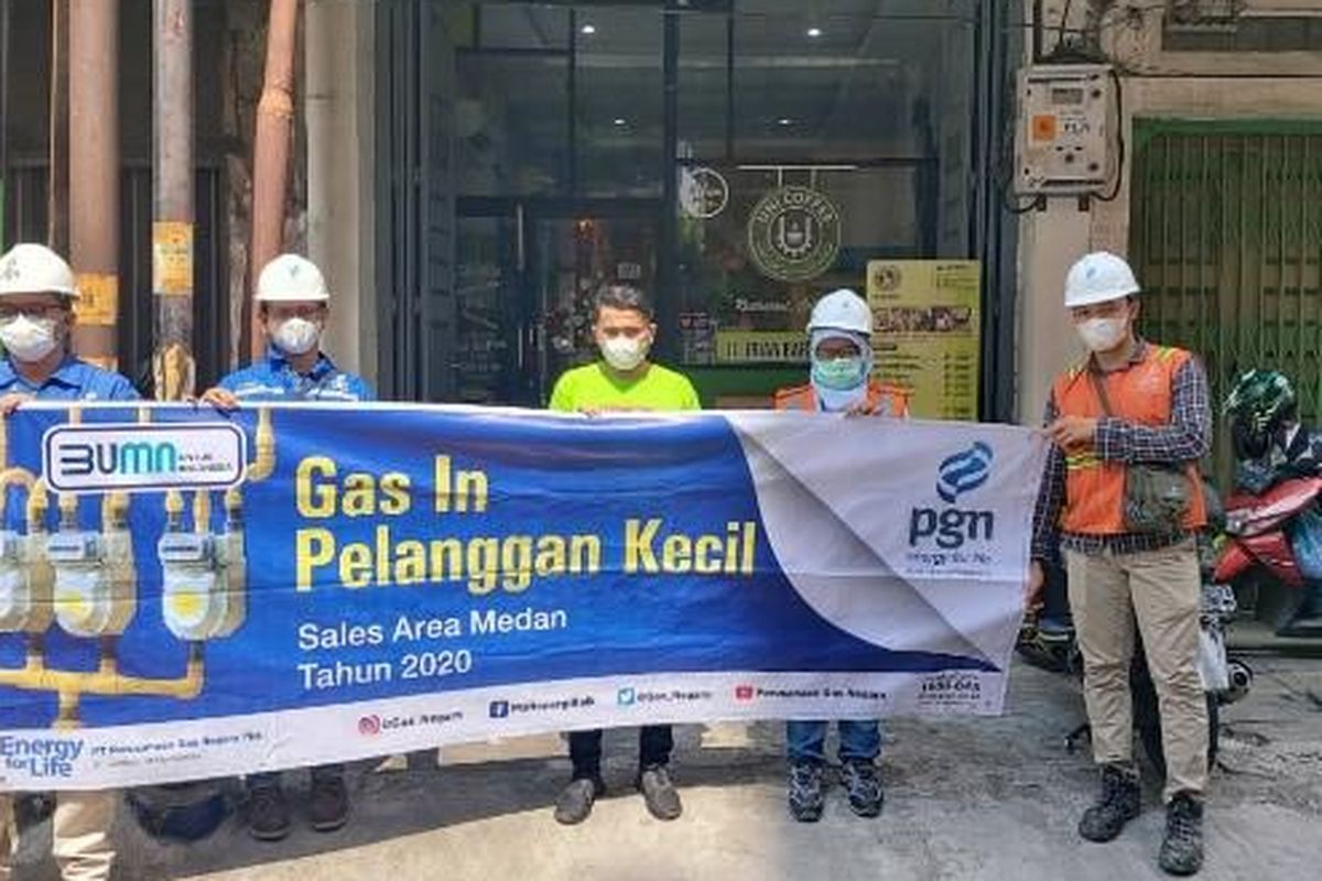 PGN Area Medan perluas penggunaan gas bumi kepada pelanggan kecil.