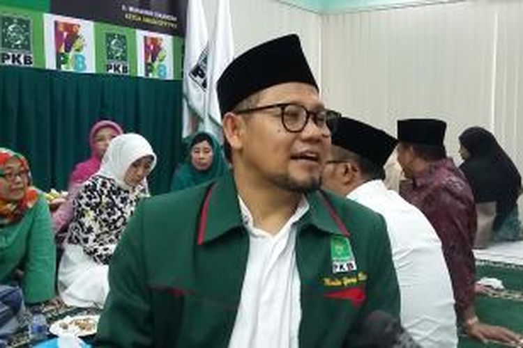 Ketua Umum PKB Muhaimin Iskandar, saat ditemui seusai peringatan Harlah ke-17 PKB di Kantor DPP PKB, Jakarta Pusat, Kamis (23/7/2015).