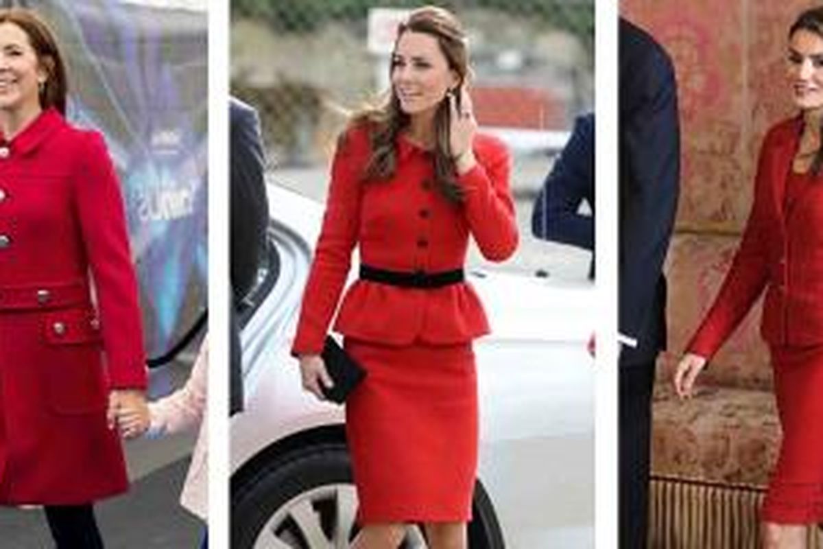 Putri Mary, Putri Kate Middleton, dan Putri Letizia