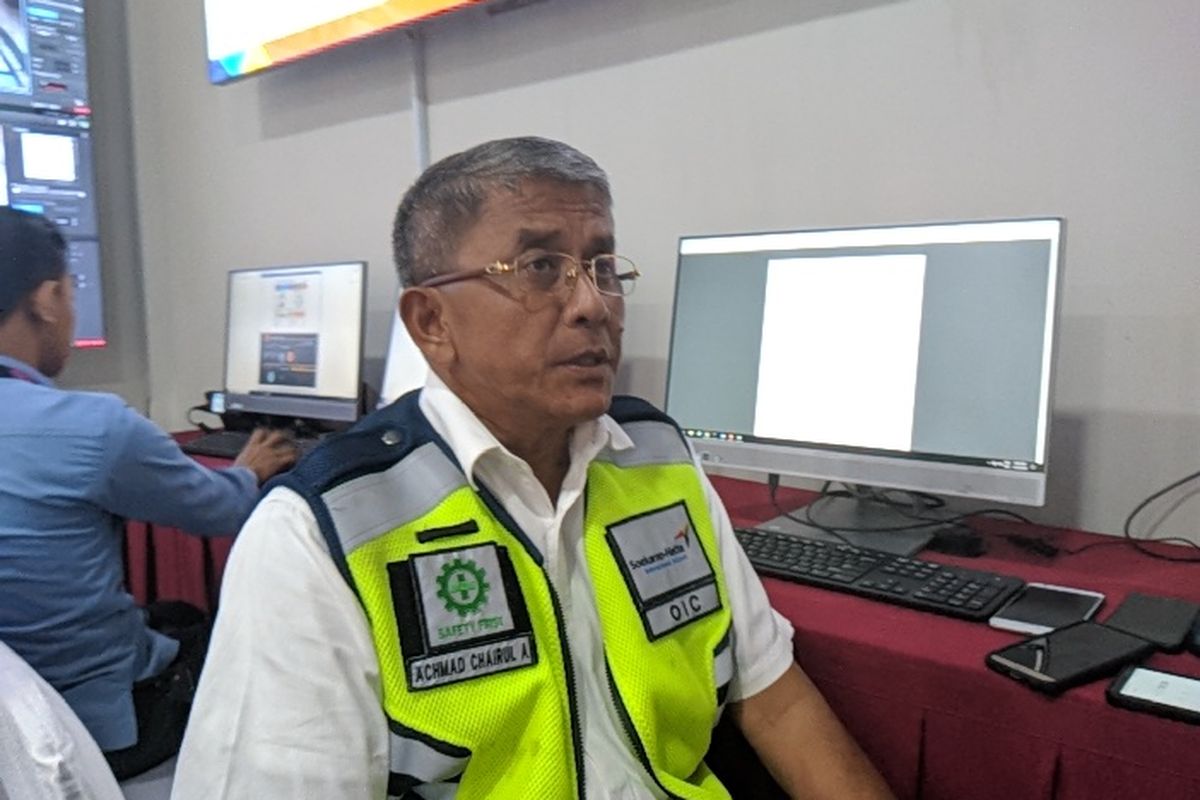 Chief Officer in Charge PT Angkasa Pura II, Achmad Chairul di Posko Natal dan Tahun Baru 2020 Bandara Soekarno-Hatta, Minggu (22/12/2019)