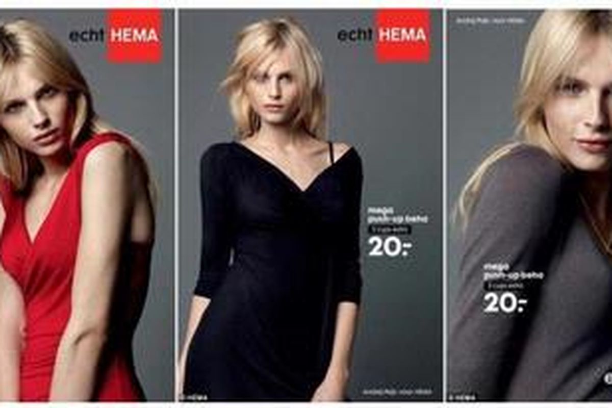 Kampanye iklan ini dianggap mampu membuktikan bahwa produk push-up bra dari Hema memang memberikan lekukan pada dada yang paling rata sekalipun!