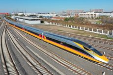 Rangkaian Kereta Cepat Pesanan KCIC Sudah Selesai Diproduksi di China